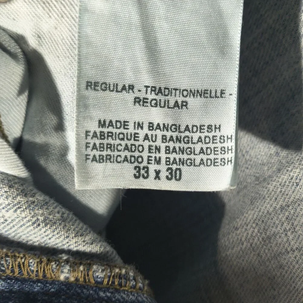 Levi's Denizen 236 Men's Size 33 X 30 Distressed Regular Fit Jeans